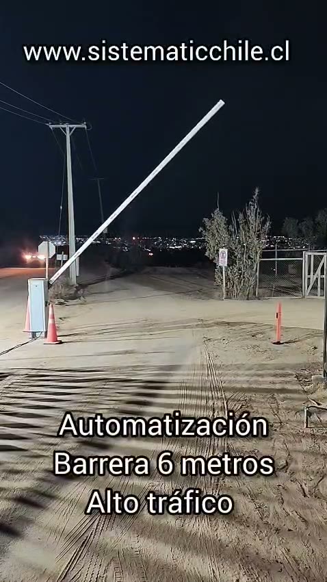 Barrera de 6 metros para alto tráfico