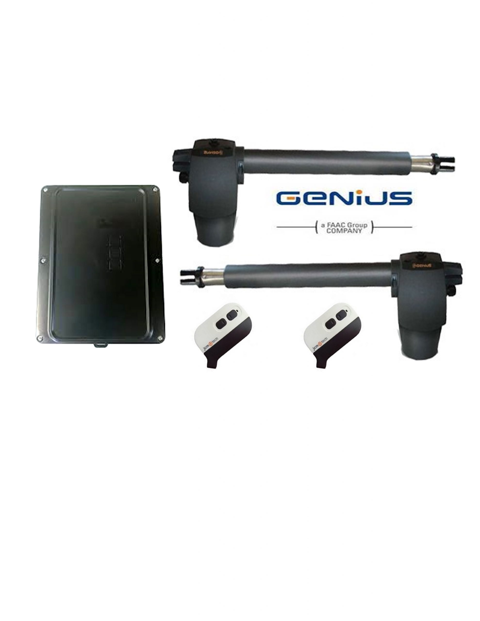 KIT 2 BRAZOS GENIUS BAT - PARA 2 PORTONES DE HASTA 3 METROS CADA PORTON  (IVA INCLUIDO)