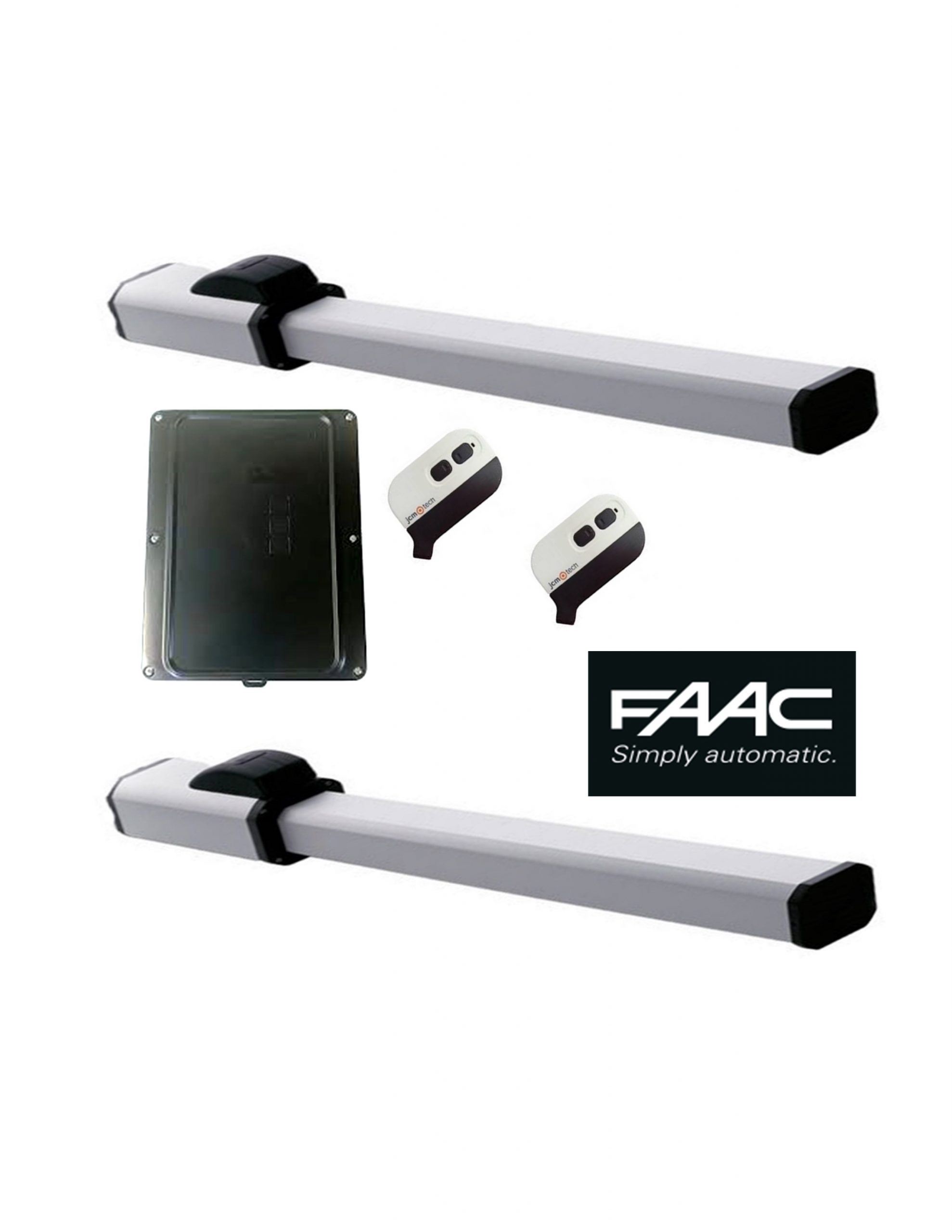 KIT DOBLE BRAZO HIDRAÚLICO FAAC 422 SB  -  PARA PORTON DOBLE HOJA, HASTA 3 METROS CADA UNA  (IVA INCLUIDO)