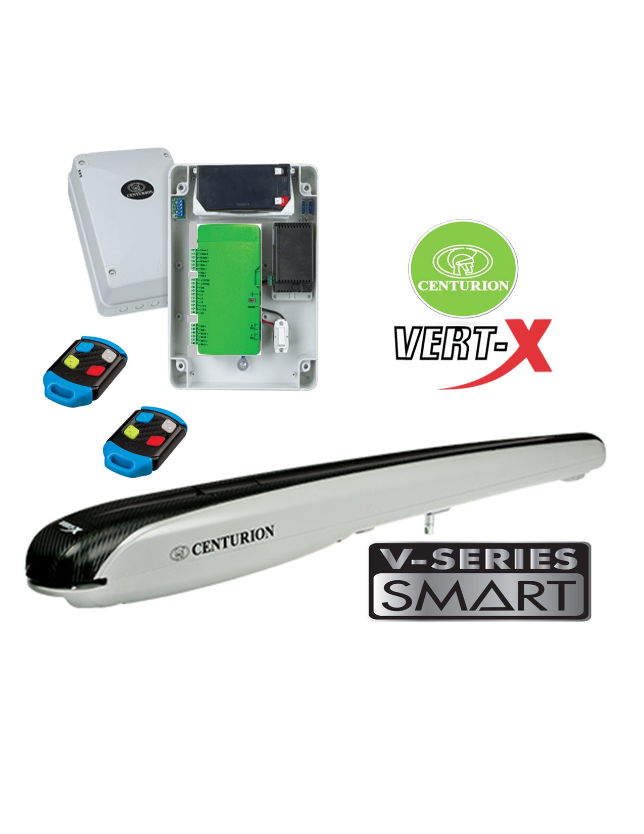 KIT BRAZO CENTURION VERT-X SMART - RAPIDO - PARA PORTON DE HASTA 3 METROS 150KG (IVA INCLUIDO)